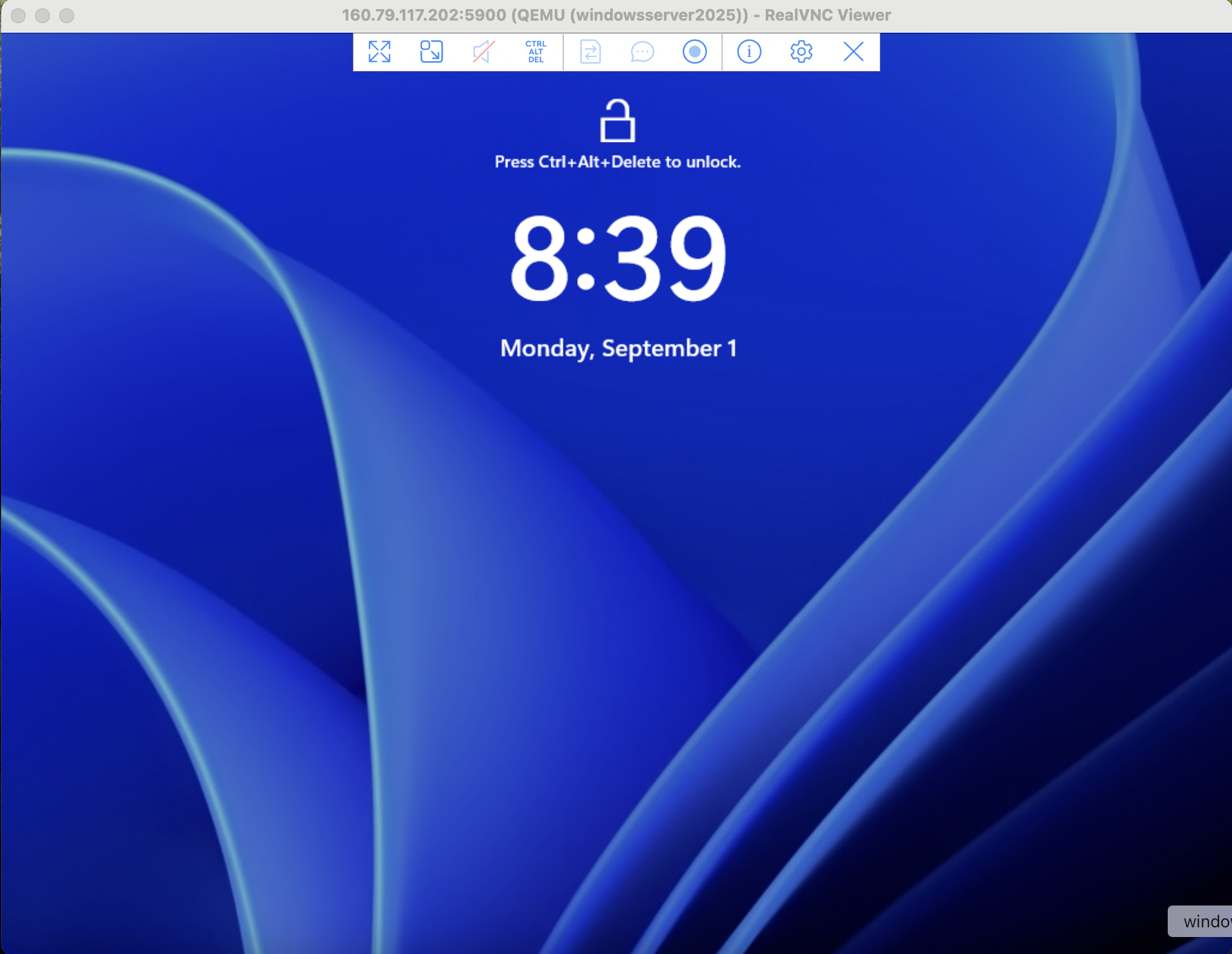 Ctrl+Alt+Del shortcut